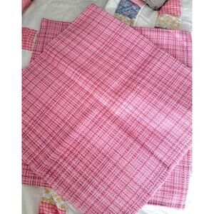 Woven Pink decorative Pillow Covers Set of 2